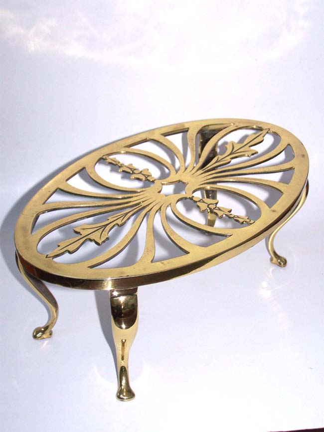 A Charming Victorian Brass Trivet circa 1870